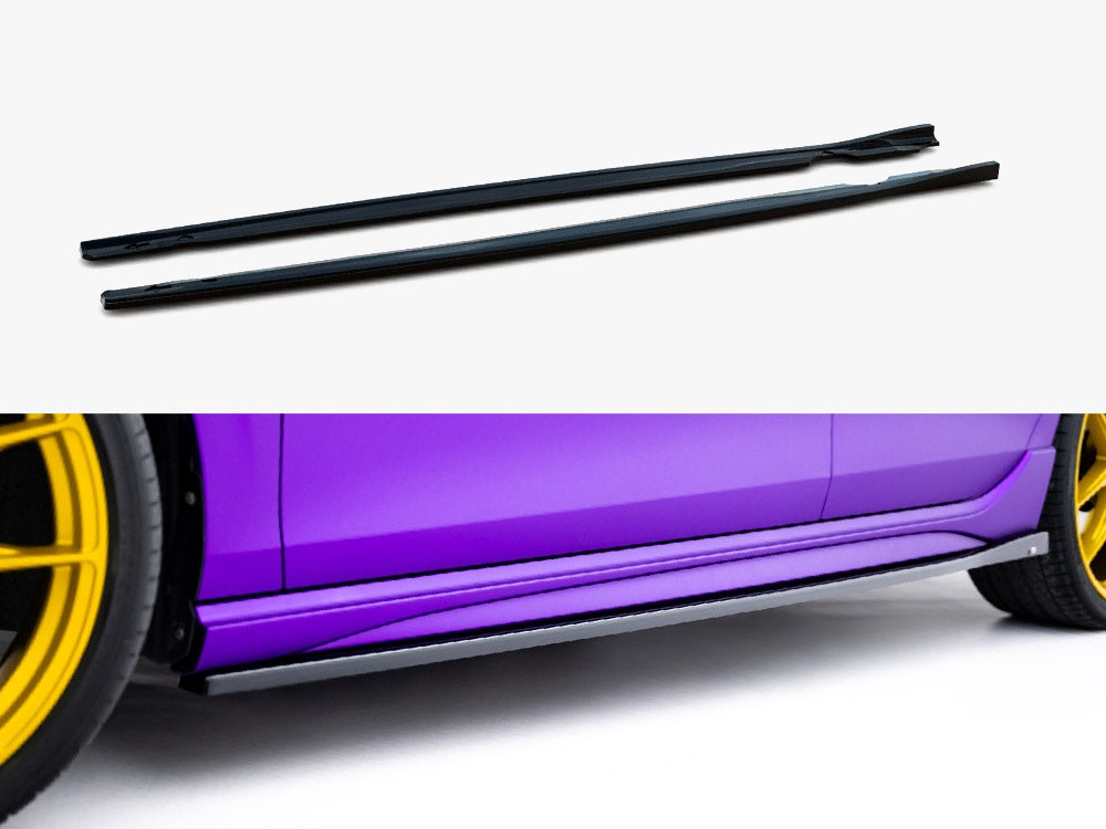 Maxton Design Side Skirts Diffusers V.2 Volkswagen Golf R Mk8 Facelift - VW-GO-8-R-SD2G - Image 1