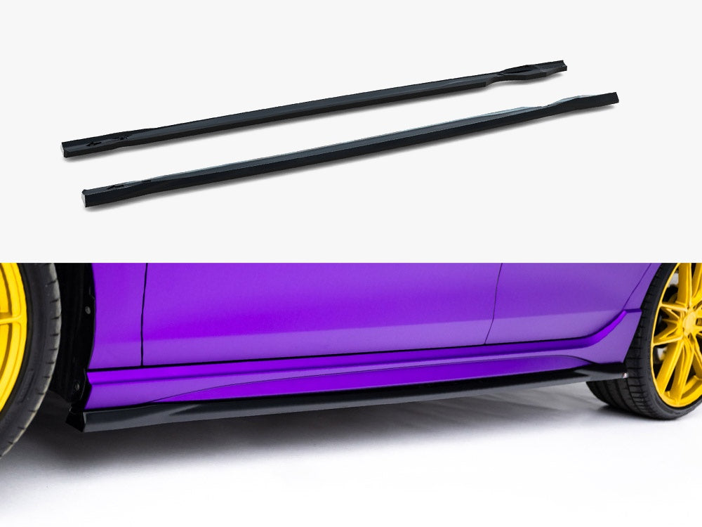 Maxton Design Side Skirts Diffusers V.5 Volkswagen Golf R Mk8 / Mk8 Facelift - VW-GO-8F-R-SD2G - Image 1