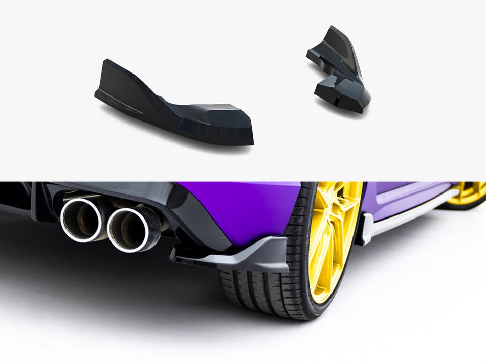 Maxton Design Rear Side Splitters V.7 Volkswagen Golf R Mk8 / Mk8 Facelift - VW-GO-8F-R-RSD1G - Image 1