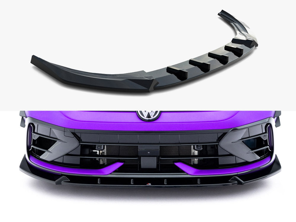 Maxton Design Front Splitter V.3 Volkswagen Golf R Mk8 Facelift - VW-GO-8F-R-FD3G - Image 1