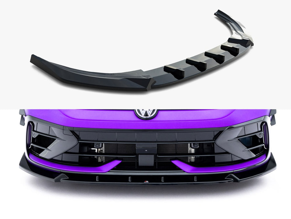Maxton Design Front Splitter V.3 Volkswagen Golf R Mk8 Facelift - VW-GO-8F-R-FD3G - Image 1
