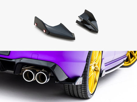 Rear Side Splitters V.5 + Flaps Volkswagen Golf R Mk8 Facelift
