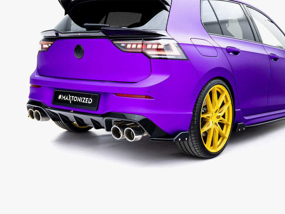 Maxton Design Rear Side Splitters V.5 + Flaps Volkswagen Golf R Mk8 Facelift - VW-GO-8-R-RSD5G+RSF1B - Image 3