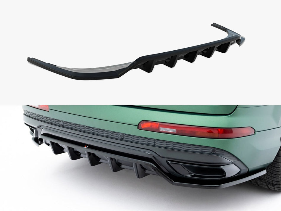 Maxton Design Rear Splitter (Vertical Bars) Audi Q7 S-Line Mk2 Facelift - AU-Q7-2F-SLINE-RD1G+RD2G - Image 1