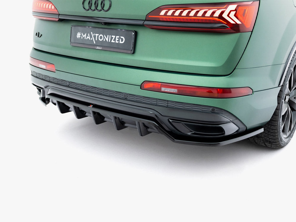 Maxton Design Rear Splitter (Vertical Bars) Audi Q7 S-Line Mk2 Facelift - AU-Q7-2F-SLINE-RD1G+RD2G - Image 4