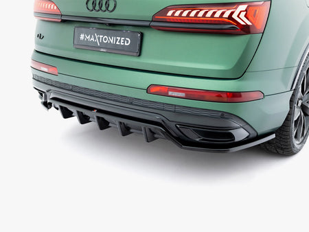 Maxton Design Rear Splitter (Vertical Bars) Audi Q7 S-Line Mk2 Facelift - AU-Q7-2F-SLINE-RD1G+RD2G - Image 4