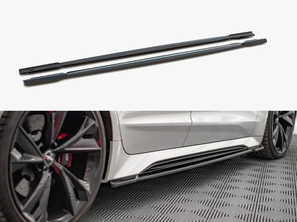 Maxton Design Side Skirts Splitters V.1 Audi RS7 C8 - AU-RS6-C8-SD1G - Image 1