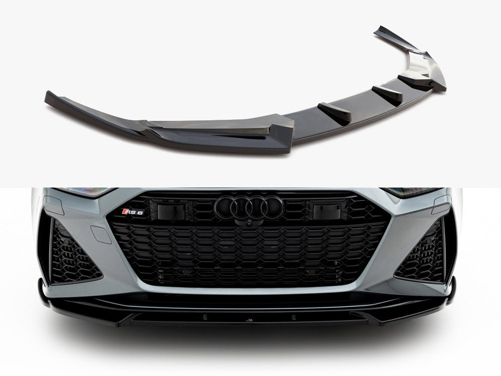 Maxton Design Front Splitter V.1 Audi RS6 C8 - AU-RS6-C8-FD1G - Image 1