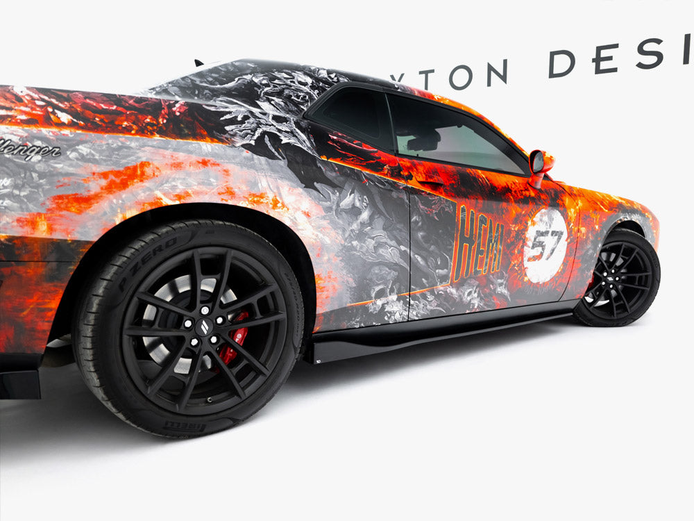 Maxton Design Side Skirts Diffusers Dodge Challenger GT Mk3 Facelift - DO-CHL-3-RT-SD1G - Image 5