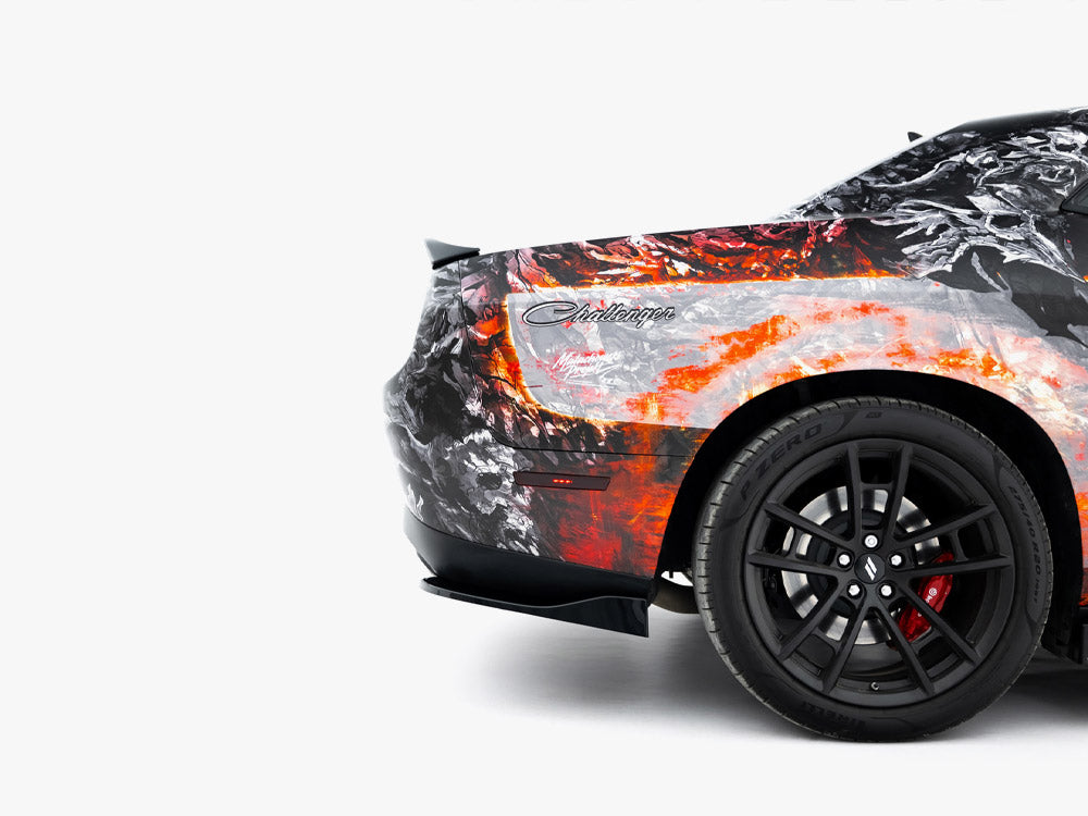 Maxton Design Rear Side Splitters Dodge Challenger GT Mk3 Facelift - DO-CHL-3-RT-RSD1G - Image 5