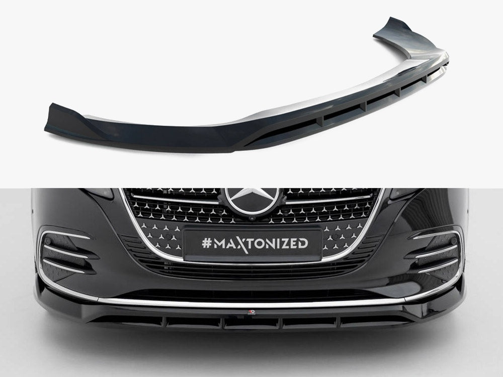 Maxton Design Front Splitter Mercedes-Benz V AMG-Line W447 Facelift 2 - ME-V-447F2-AMGLINE-FD1G+FD1RG - Image 1