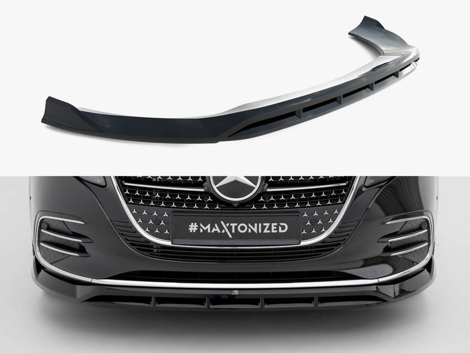 Maxton Design Front Splitter Mercedes-Benz V AMG-Line W447 Facelift 2 - ME-V-447F2-AMGLINE-FD1G+FD1RG - Image 1