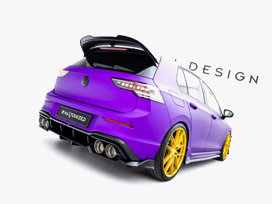 Rear Splitter (Vertical Bars) V.1 Volkswagen Golf R Mk8 / Mk8 Facelift