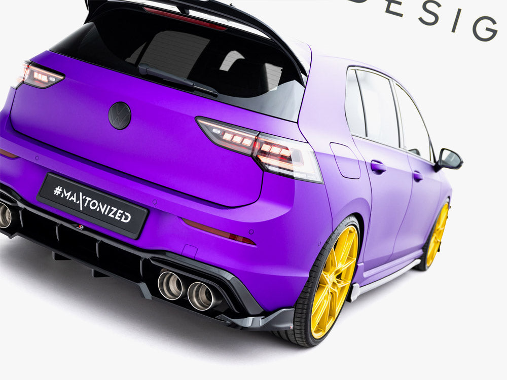 Maxton Design Rear Splitter (Vertical Bars) V.1 Volkswagen Golf R Mk8 / Mk8 Facelift - VW-GO-8F-R-RD1G+RD2G - Image 5