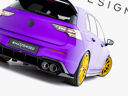 Rear Splitter (Vertical Bars) V.2 Volkswagen Golf R Mk8 / Mk8 Facelift