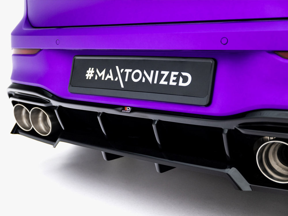 Maxton Design Rear Splitter (Vertical Bars) V.2 Volkswagen Golf R Mk8 / Mk8 Facelift - VW-GO-8F-R-RD1G+RD3G - Image 5
