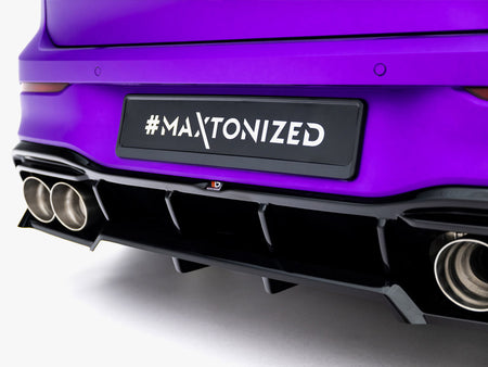Maxton Design Rear Splitter (Vertical Bars) V.2 Volkswagen Golf R Mk8 / Mk8 Facelift - VW-GO-8F-R-RD1G+RD3G - Image 5
