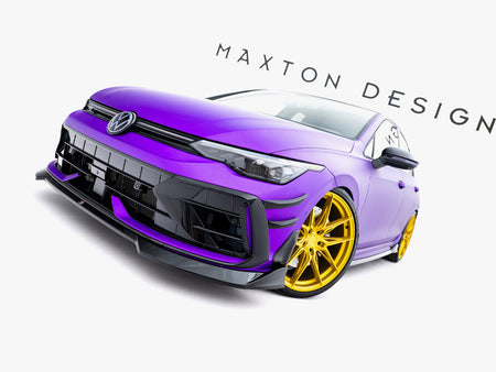Front Splitter V.4 Volkswagen Golf R Mk8 Facelift