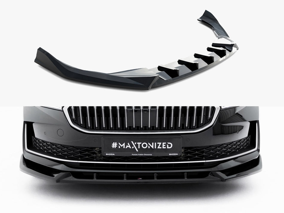 Maxton Design Front Splitter V.2 Skoda Superb Mk4 - SK-SU-4-FD2G - Image 1