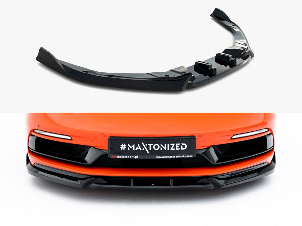 Maxton Design Front Splitter V.3 Porsche 718 Cayman GTS 982c - PO-CA-718-GTS-FD3G - Image 1