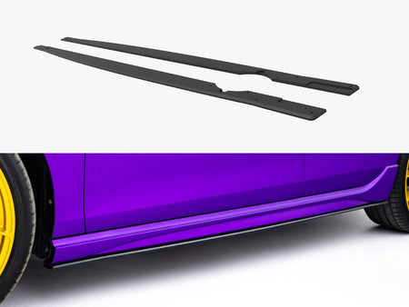 Maxton Design Street PRO Side Skirts Diffusers Volkswagen Golf R Mk8 Facelift - VWGO8RCNC-SD1B - Image 1