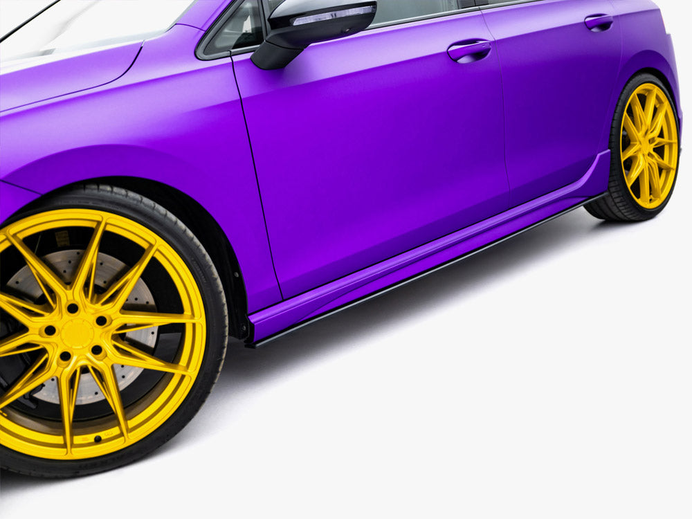 Maxton Design Street PRO Side Skirts Diffusers Volkswagen Golf R Mk8 Facelift - VWGO8RCNC-SD1B - Image 4