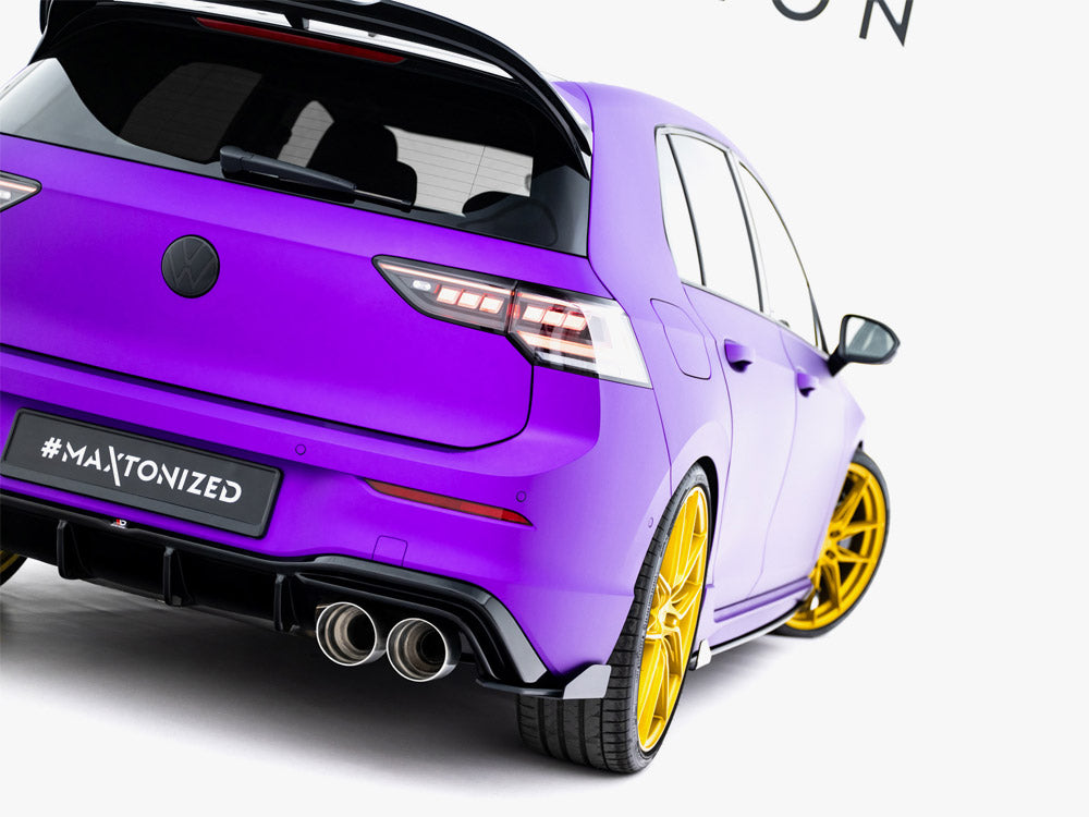 Street PRO Rear Side Splitters V.2 + Flaps Volkswagen Golf R Mk8 / Mk8 Facelift