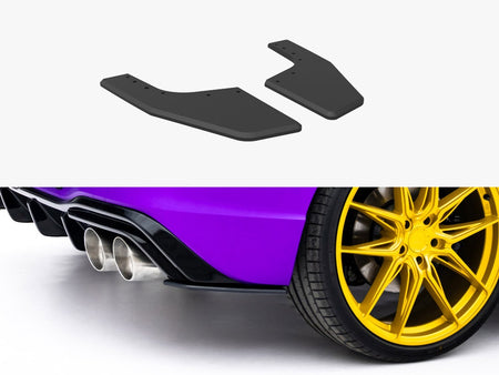 Street PRO Rear Side Splitters V.2 Volkswagen Golf R Mk8 / Mk8 Facelift