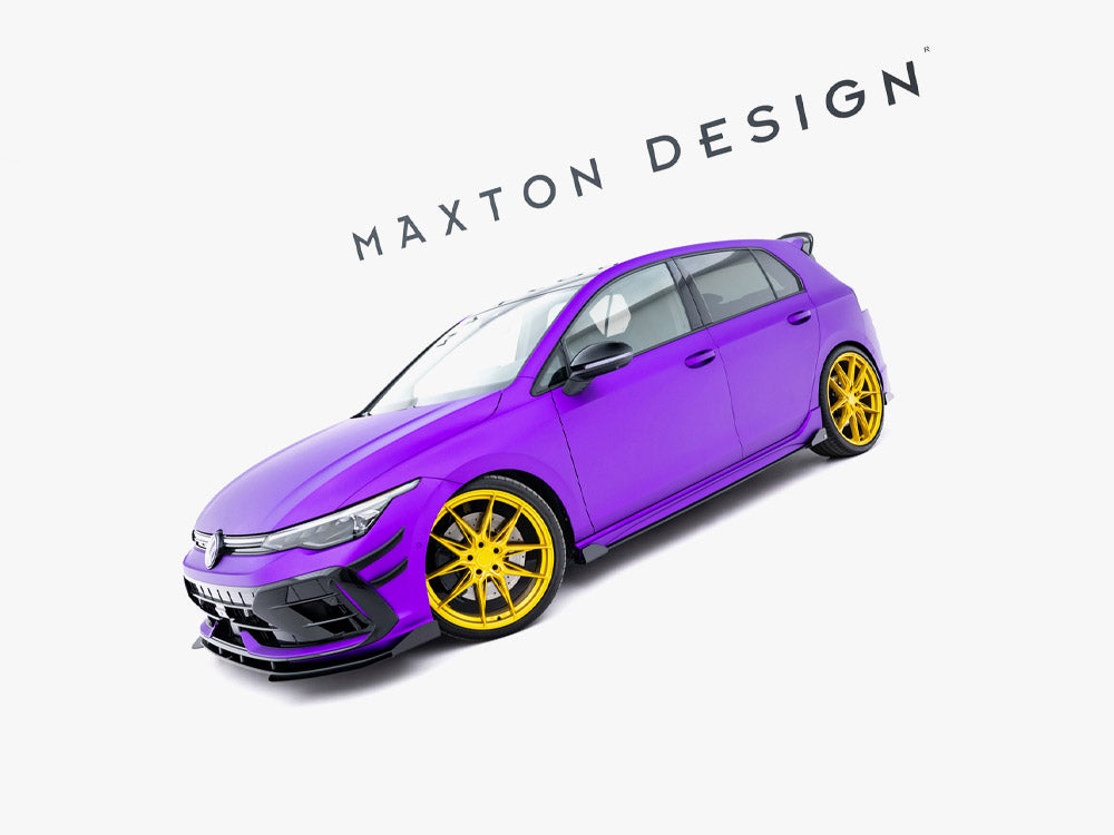 Maxton Design Street PRO Side Skirts Diffusers + Flaps Volkswagen Golf R Mk8 / Mk8 Facelift - VWGO8RCNC-SD1B+SF1G - Image 2