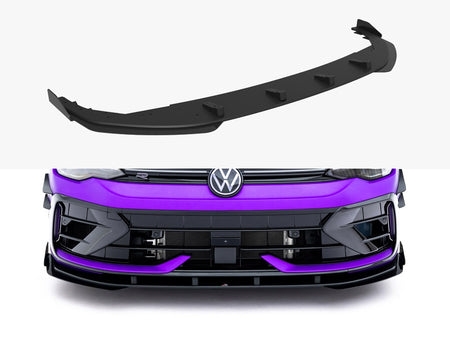 Maxton Design Street PRO Front Splitter + Flaps Volkswagen Golf R Mk8 Facelift - VWGO8FRCNC-FD1B+FSF1G - Image 1