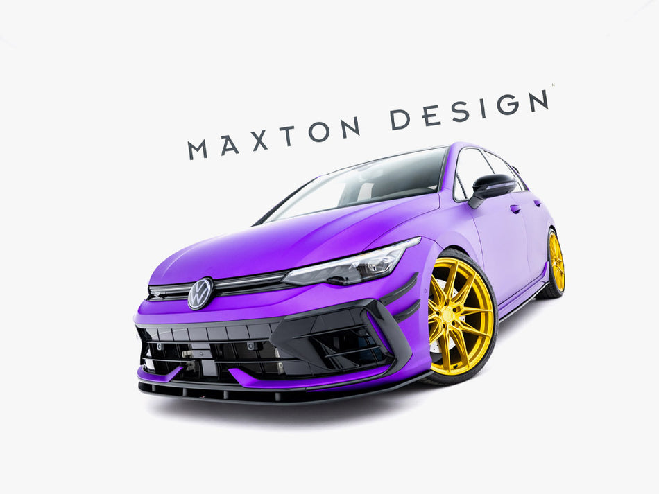Maxton Design Street PRO Front Splitter Volkswagen Golf R Mk8 Facelift - VWGO8FRCNC-FD1B - Image 2