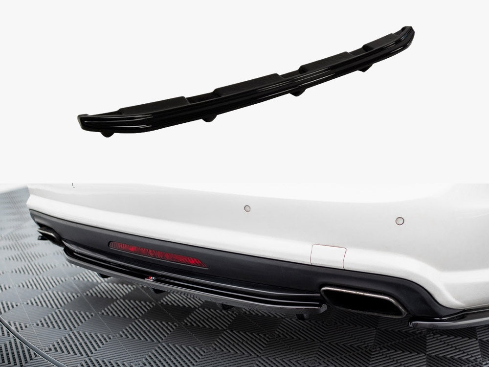 Maxton Design Rear Splitter (Vertical Bars) Mercedes-Benz CLS AMG-Line C218 - ME-CLS-218-RD1+RD2G - Image 1