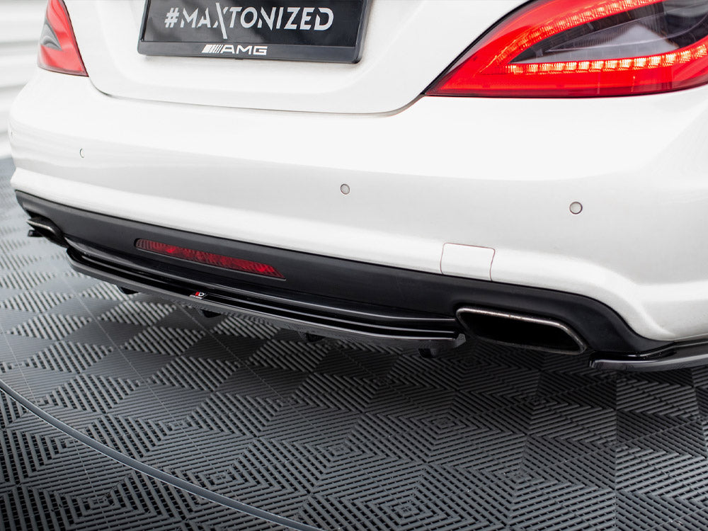 Maxton Design Rear Splitter (Vertical Bars) Mercedes-Benz CLS AMG-Line C218 - ME-CLS-218-RD1+RD2G - Image 3