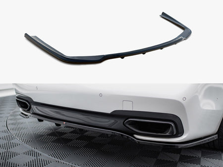 Maxton Design Rear Splitter (Vertical Bars) BMW 7 M-Pack G11 / G12 - BM-7-11-MPACK-RD2G+RD3G - Image 1