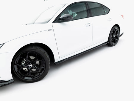 Maxton Design Side Skirts Diffusers Skoda Octavia Sportline Liftback / Estate Mk4 Facelift - SK-OC-4F-RS-SD1G - Image 4
