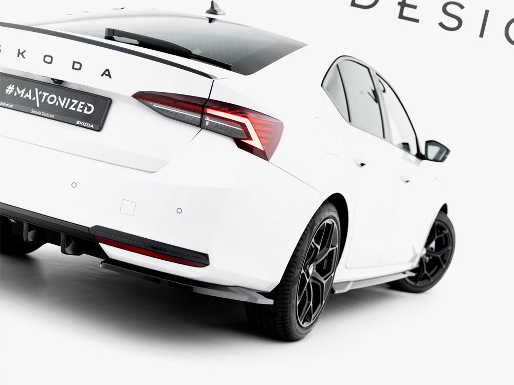 Maxton Design Rear Side Splitters Skoda Octavia Sportline Liftback / Estate Mk4 Facelift - SK-OC-4F-SL-RSD1G - Image 3