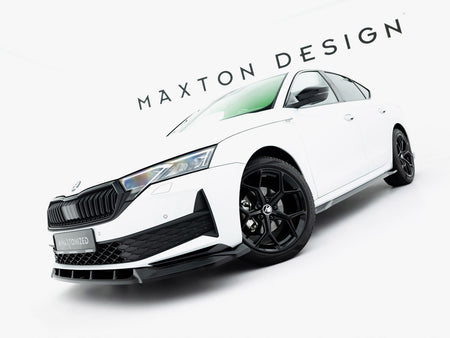 Maxton Design Front Splitter Skoda Octavia Sportline Liftback / Estate Mk4 Facelift - SK-OC-4F-SL-FD1G - Image 2