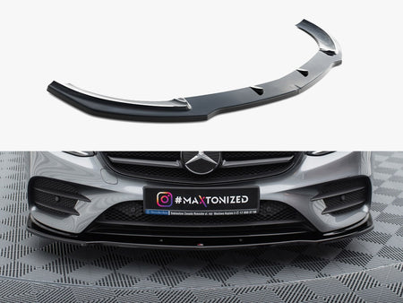 Maxton Design Front Splitter Mercedes-Benz E43 AMG / AMG-Line Sedan / Estate W213 / S213 - ME-E-213-AMGLINE-FD1G - Image 1