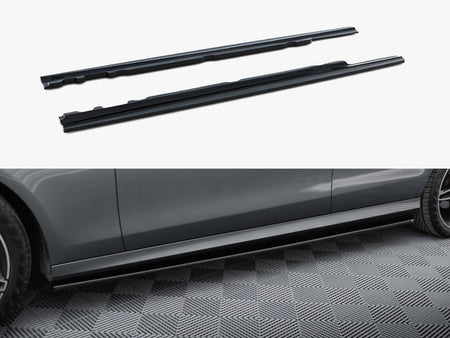 Maxton Design Side Skirts Diffusers Mercedes-Benz E43 AMG / AMG-Line Sedan / Estate W213 / S213 - ME-E-213-AMGLINE-SD1G - Image 1