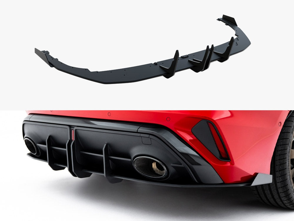 Maxton Design Street PRO Rear Diffuser + Flaps Audi RS3 Sedan 8Y Facelift - AURS38YFSCNC-RS1B+RSF1G - Image 1