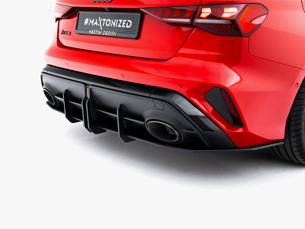 Maxton Design Street PRO Rear Diffuser Audi RS3 Sedan 8Y Facelift - AURS38YFSCNC-RS1B - Image 3