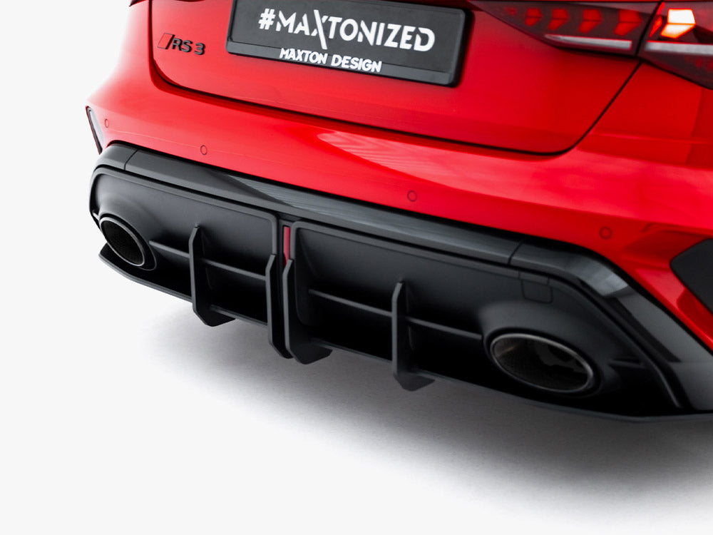 Maxton Design Street PRO Rear Diffuser Audi RS3 Sedan 8Y Facelift - AURS38YFSCNC-RS1B - Image 4