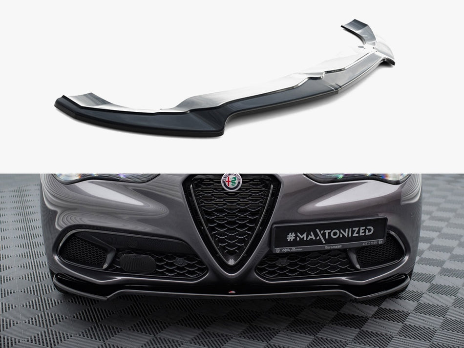 Maxton Design Front Splitter V.1 Alfa Romeo Stelvio Mk1 - AL-ST-1-FD1G - Image 1