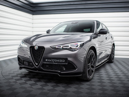 Maxton Design Front Splitter V.1 Alfa Romeo Stelvio Mk1 - AL-ST-1-FD1G - Image 2