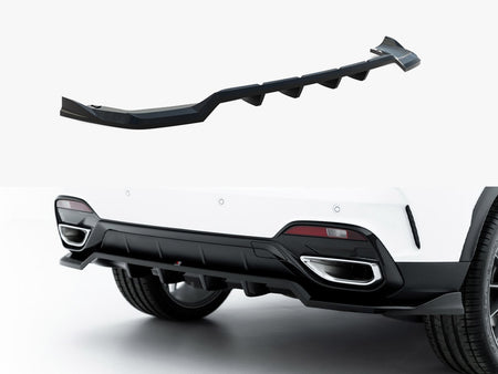 Maxton Design Rear Splitter (Vertical Bars) MG HS Mk1 Facelift - MG-HS-1F-RD1G+RD2G - Image 1