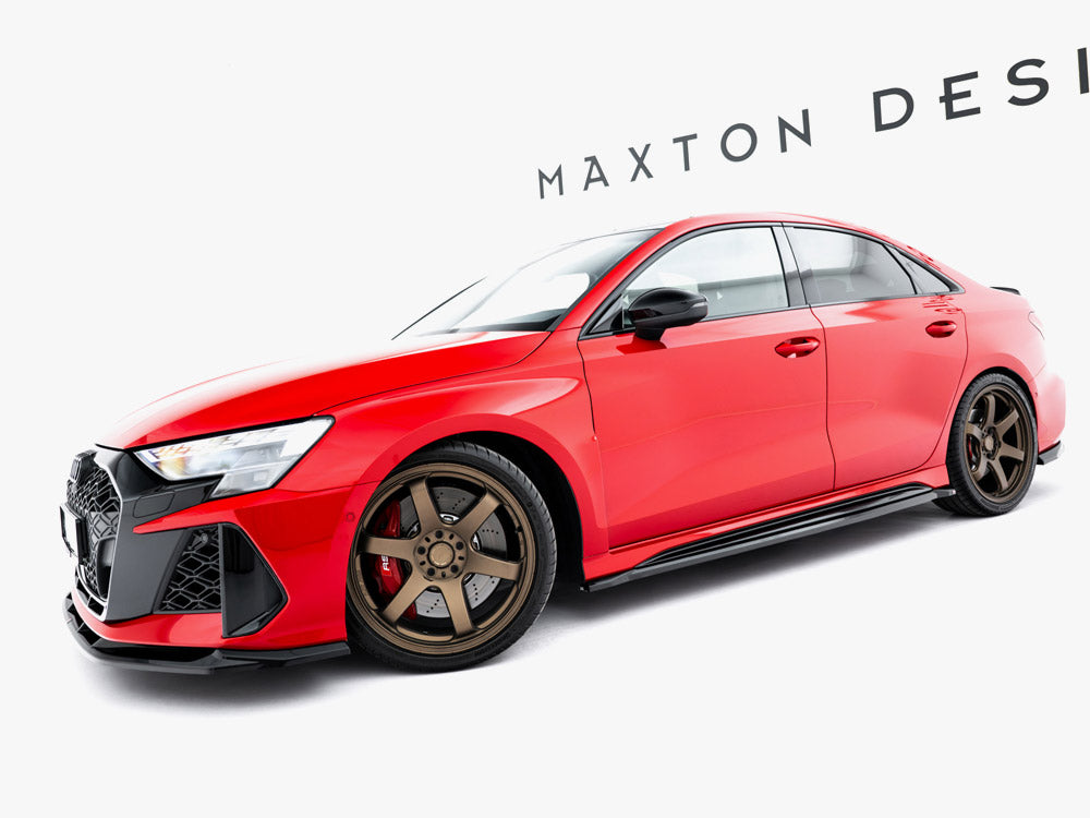 Maxton Design Side Skirts Diffusers V.1 Audi RS3 Sedan 8Y / 8Y Facelift - AU-RS3-8YF-S-SD1G - Image 2
