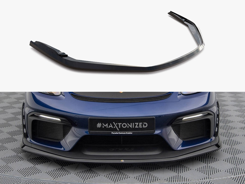 Maxton Design Front Splitter Porsche 718 Cayman GT4 RS 982c - PO-CA-718-GT4-RS-FD1G - Image 1