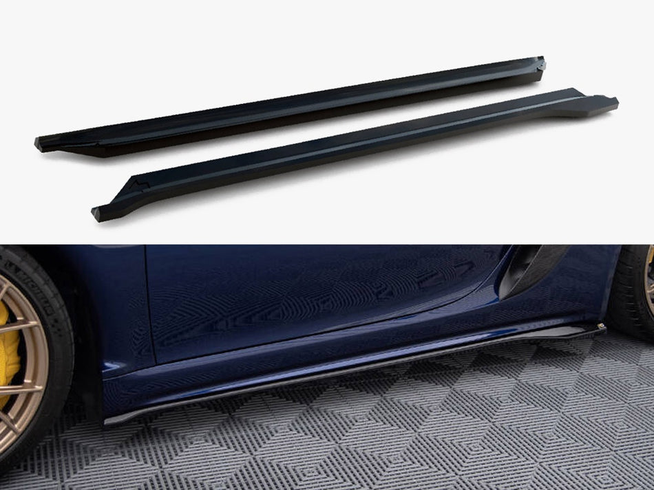 Maxton Design Side Skirts Diffusers Porsche 718 Cayman GT4 RS 982c - PO-CA-718-GT4-RS-SD1G - Image 1