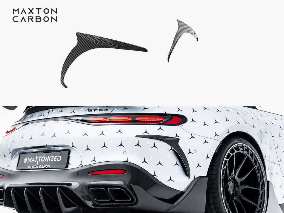 Maxton Design Prepreg Rear Bumper Carbon Canards Mercedes-AMG GT 63 / 55 / 63 S E Performance C192 - CF-ME-AMG-GT-2-63-RBB1-245-P - Image 1