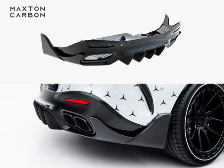 Maxton Design Prepreg Carbon Fiber Rear Diffuser Mercedes-AMG GT 63 / 55 / 63 S E Performance C192 - CF-ME-AMG-GT-2-63-RS1+RS2+RSF1-245V-P - Image 1